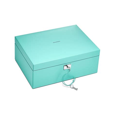 blue metal jewelry box|what color is tiffany box.